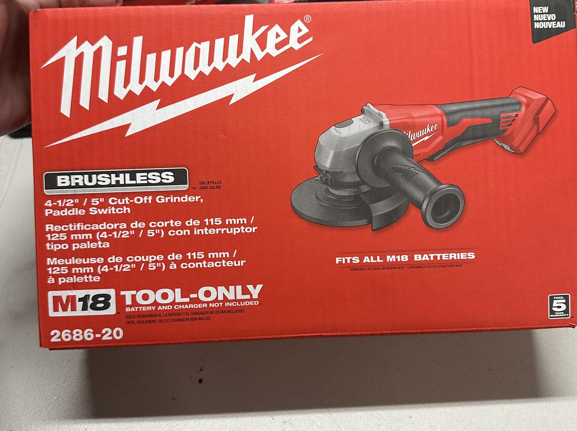 Milwaukee Brushless Cut Off Grinder NEW