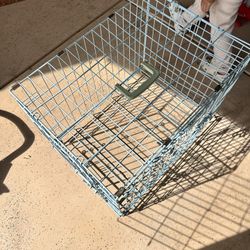 Small Blue Dog Cage