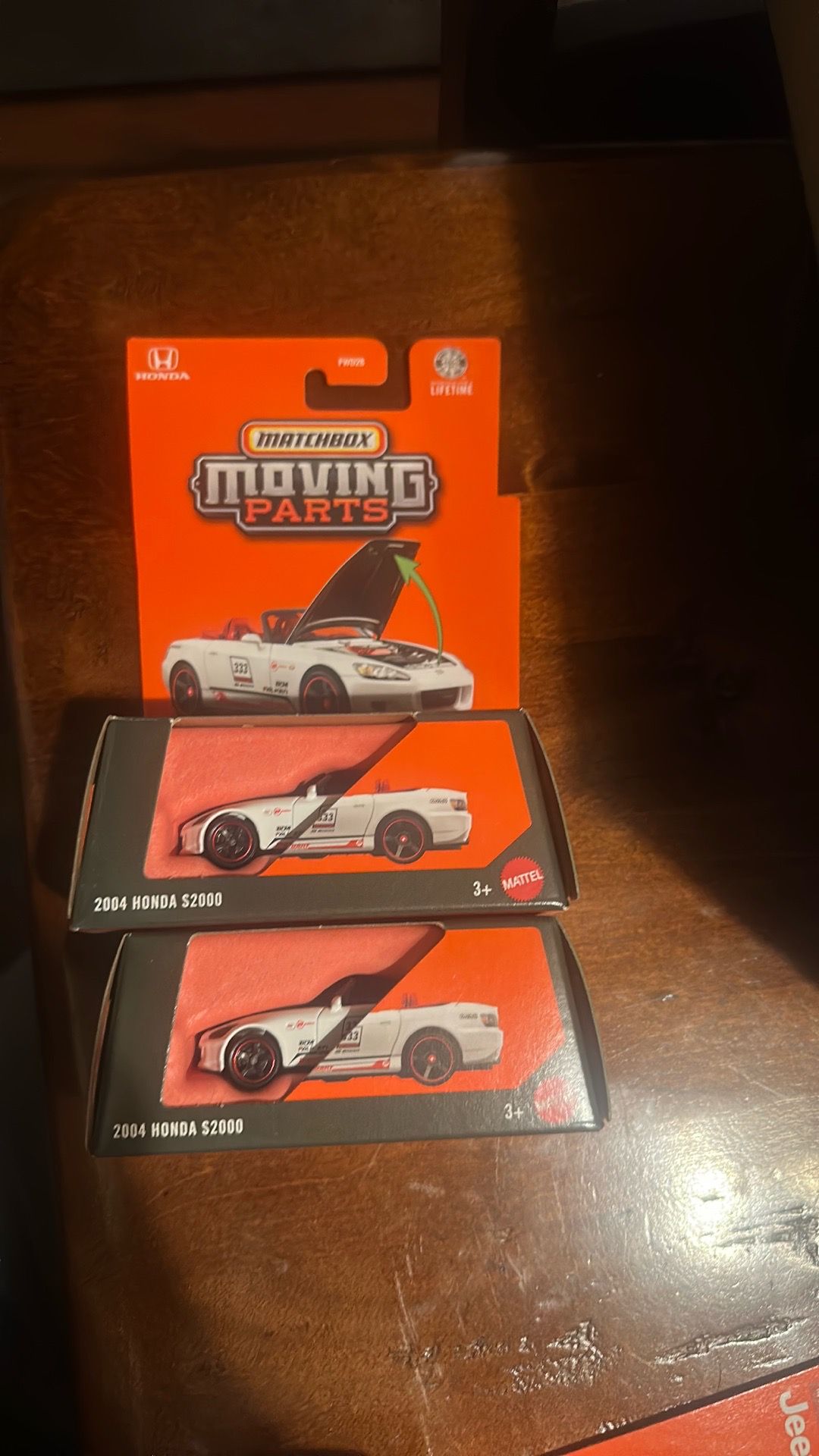 Matchbox moving parts