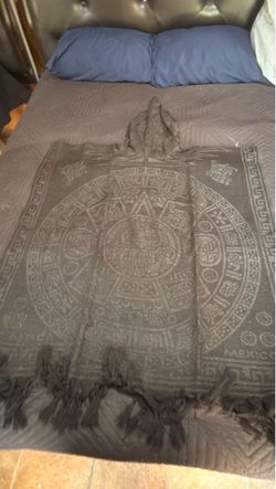 Black poncho from Mexico