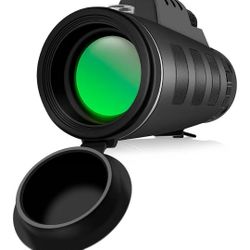 40x60 Monocular Telescopes for Adults,HD Waterproof BAK4 Prism FMC Monocular with Universal Smartphone Adapter & Tripod, Portable Monoculars for Bird 