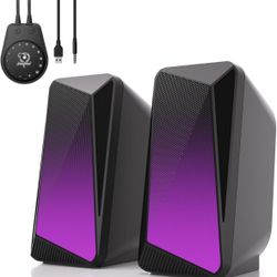 Brand New Bluetooth Computer Speakers with LED Lights