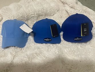 Fitted blue hats $7 each