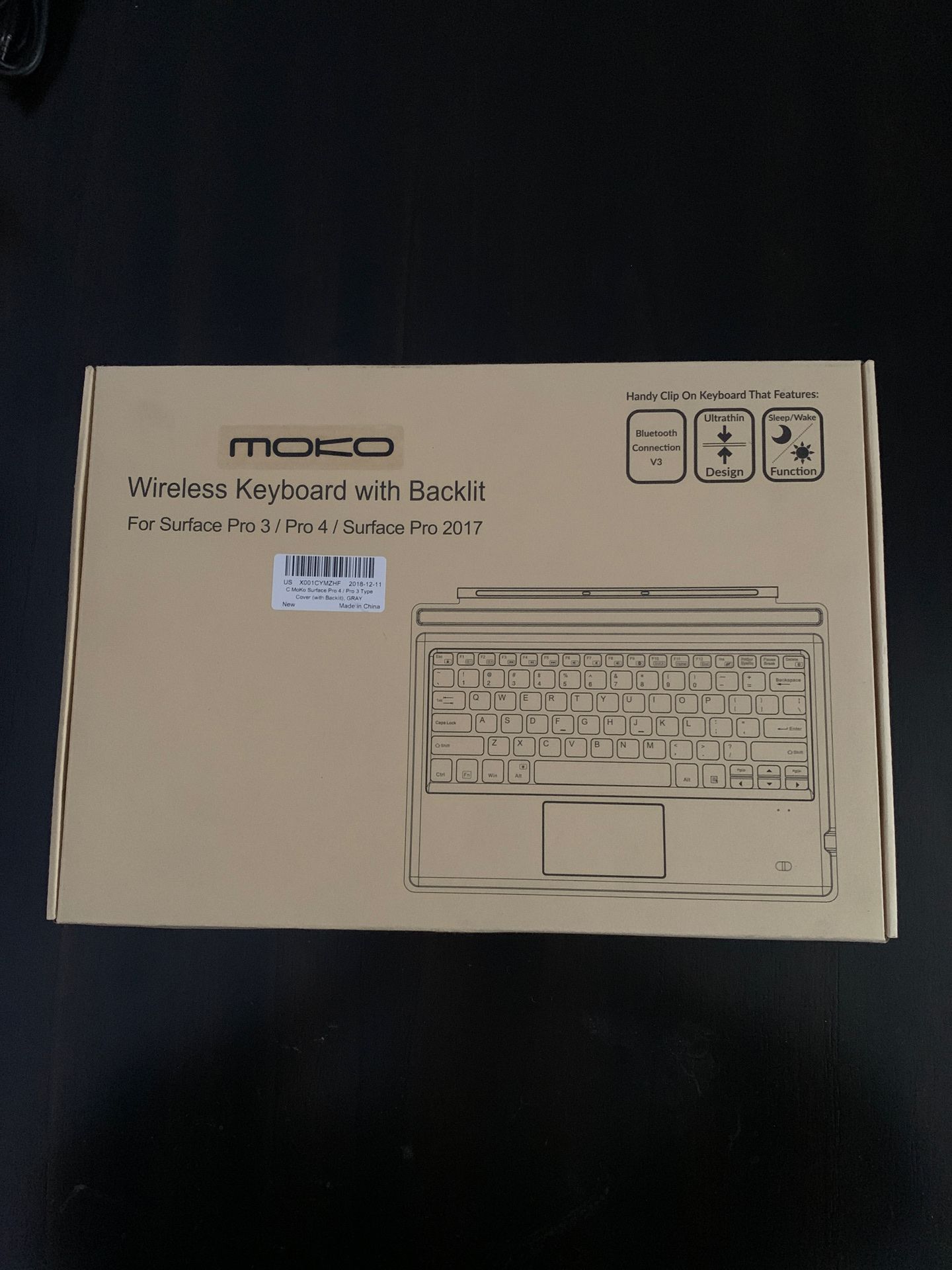 Surface Pro 4 / 3 - wireless keyboard $30 obo