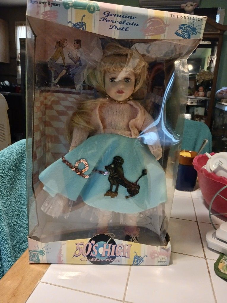 Vintage 50's High Collection Porcelain Doll