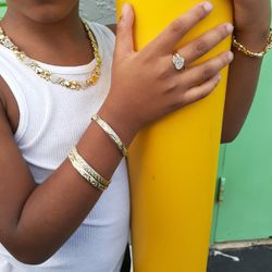 I Deliver I Ship 14k Gold Filled Chain Set For Kids