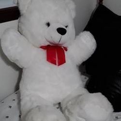 Huge Like New White Teddy Bear