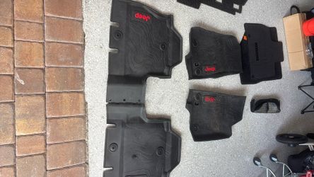 OEM Jeep Wrangler All Weather Floor Mats and Cargo Liner 