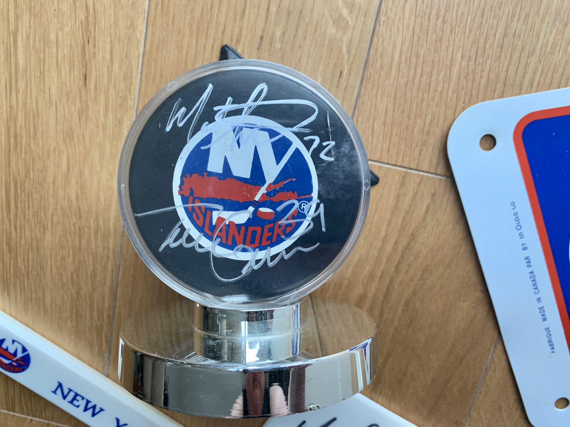 NY Islanders Mariusz Cerkawski Signed Team Issued 3x6 Autograph