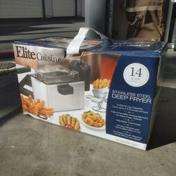 Elite Cuisine Stainless Steel Deep Fryer
