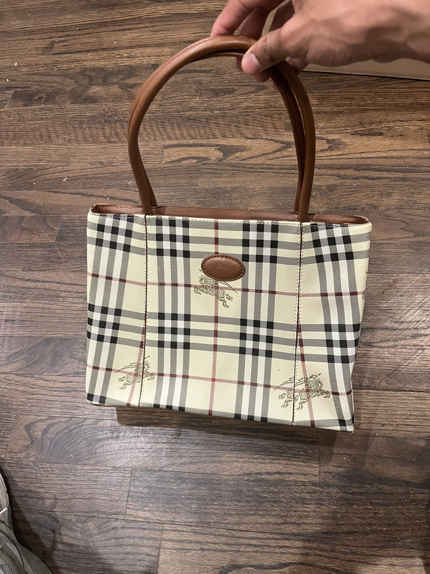 Vintage BURBERRY Haymarket Check Shoulder Bag