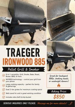 Traeger Ironwood 885 Pellet Grill & Smoker