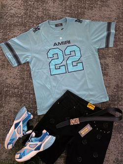 Amiri Blue T-Shirts S-XL Oversizes