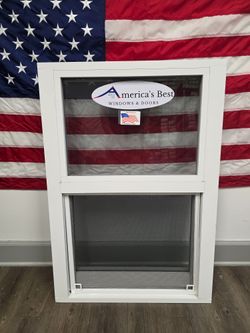 26 1/2 x 38 White or Bronze Impact Window