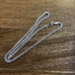 4mm Miami Cuban Silver Necklace 