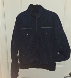 Tommy Hilfiger Jacket Mens Medium Dark Blue Full Zip  Poly Sz S