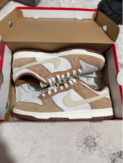 Nike dunk low  suade medium curry