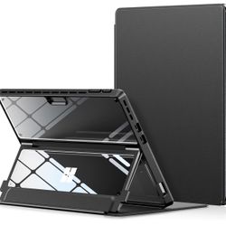 INFILAND Microsoft Surface Pro 11/10/9 Case, Military-Grade Drop Protection High Clearity Case Leather Cover Designed for Surface Pro 11th Edition AI,