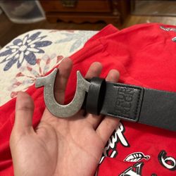silver buckle true religion belt 
