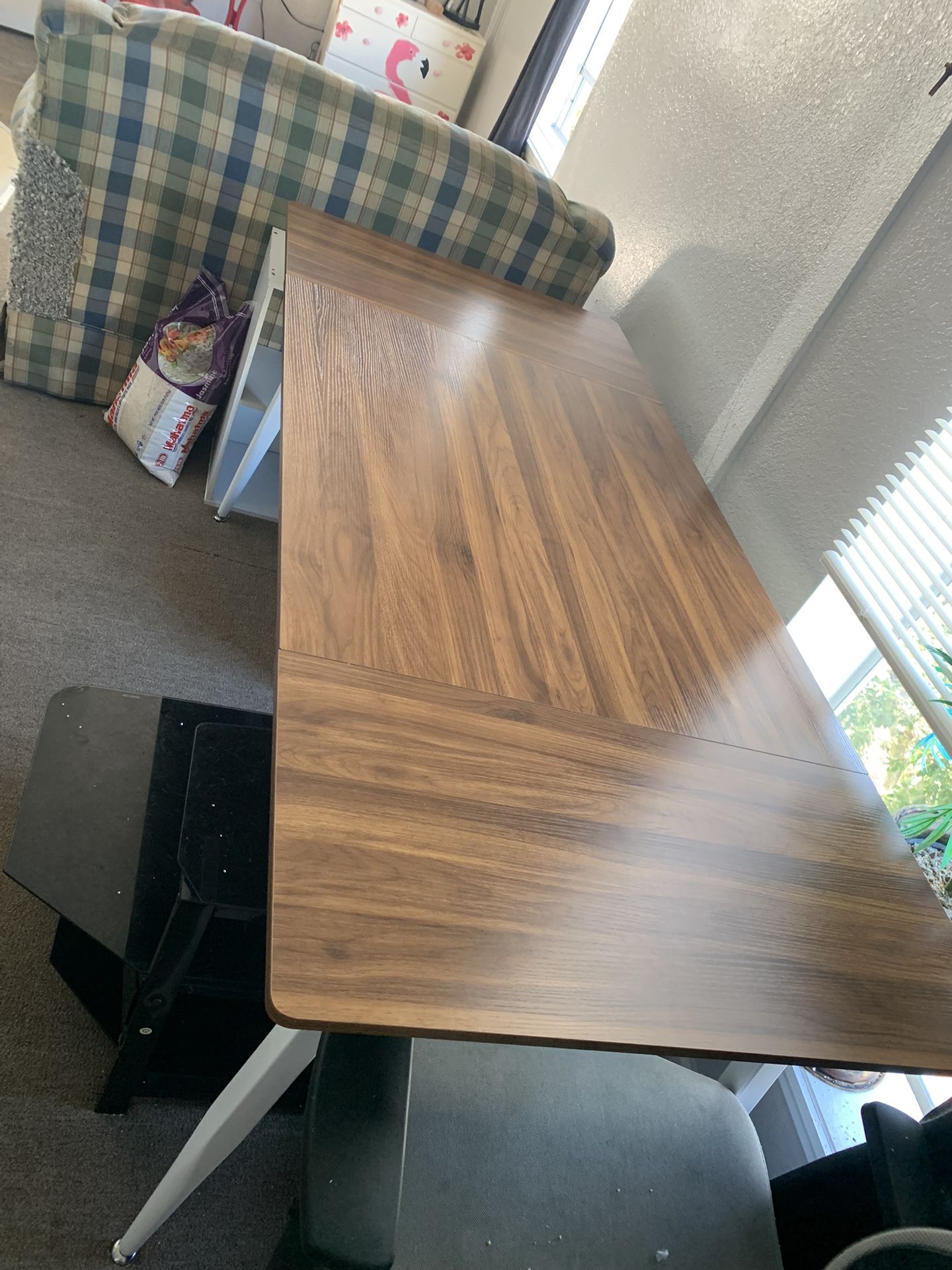Dining room table by itself no chairs or it could be an office table one of the other in good condition