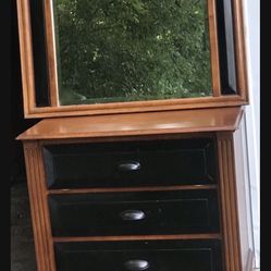 Dresser with mirror