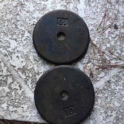 Standard 10 Lb Pancake Plate Pair