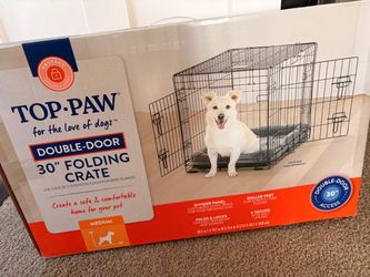 30” folding dog crate
