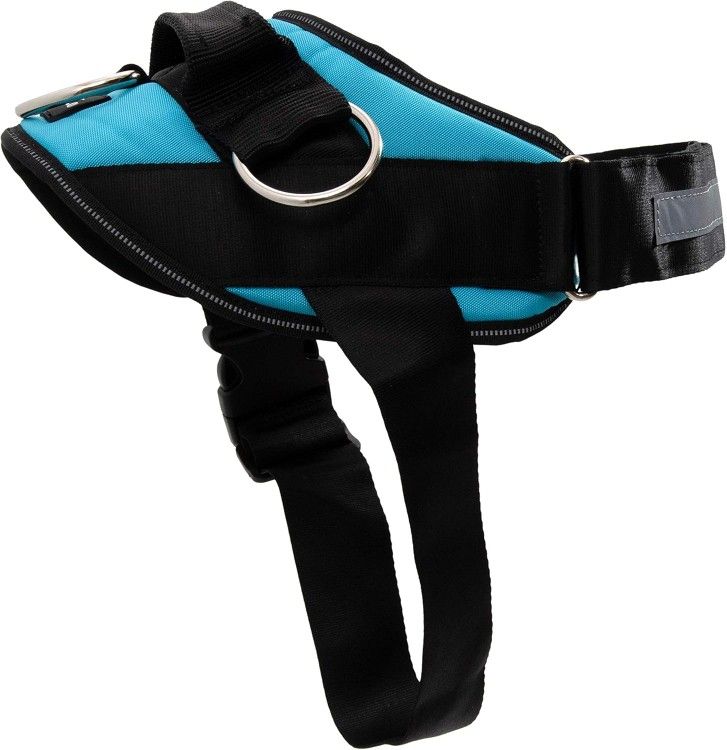 No-Pull Dog Harness – Padded, Reflective, 3-Clip Vest for Walking & Training (Oceanic Blue, XL)