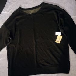Plus Size Black Sweatshirt 