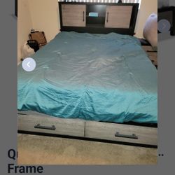 Bookshelf Queen Storage Bed With Mattress