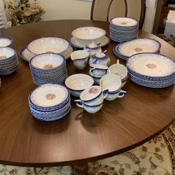 French Saxon China 22k Gold