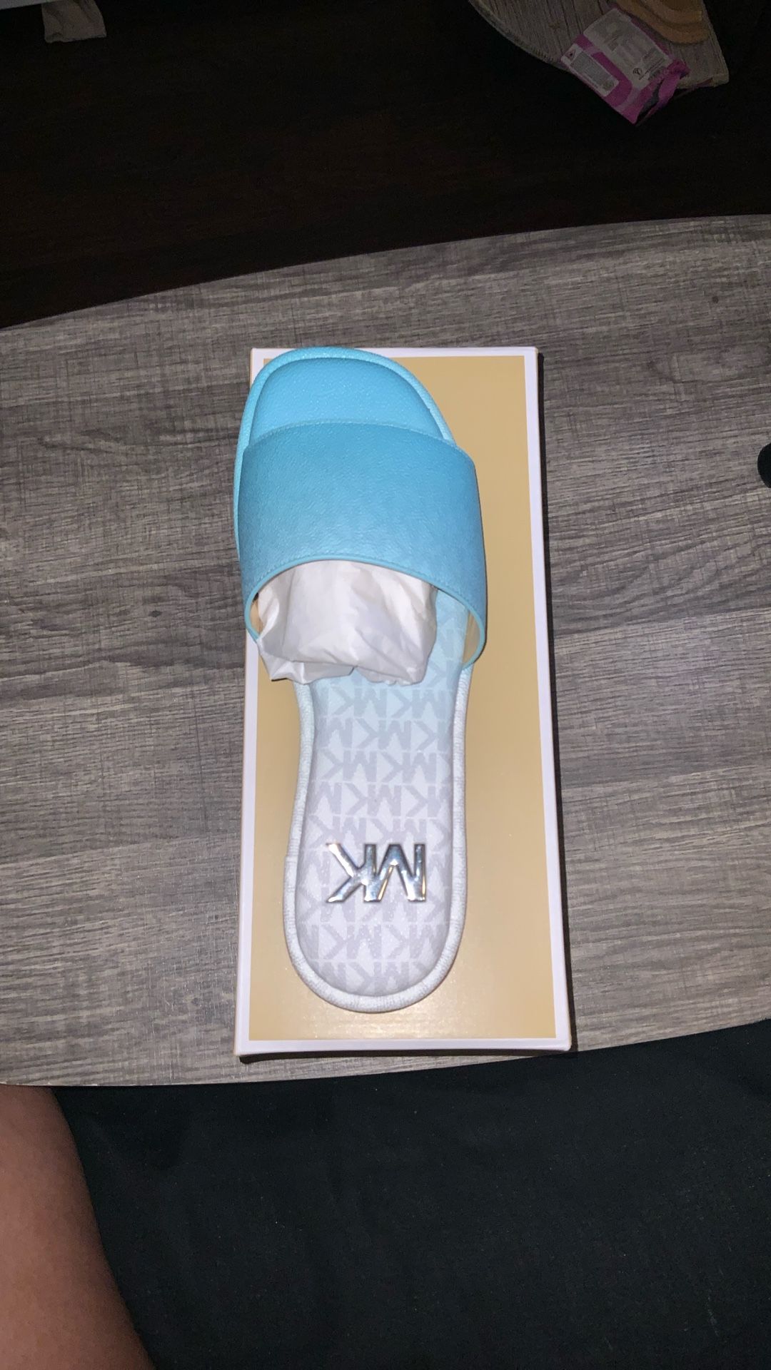 MK Hayworth Slide Ocean Blue 10.0