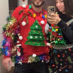 Large Ugly Christmas Sweatshirt 