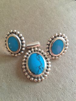 Pendant & earrings set (silver)