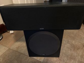 Speakercraft Center channel with adjustable voice tweeter.