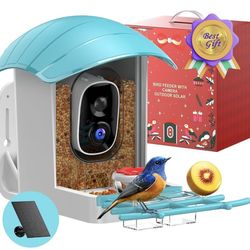 Bird Feeder with Camera Solar Powered