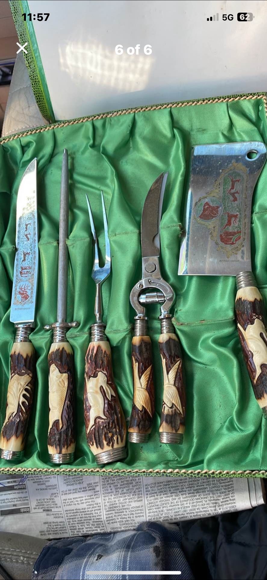 Baron Solingen Germany 1950s Knife Set 