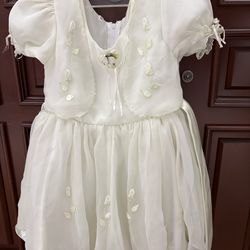 New creamy light Green Bay dress with free