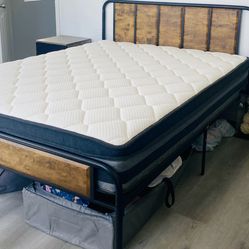12 inch Queen Mattress (available with bed frame)