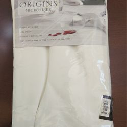 Origins Microfiber White Tablecloth . Spill - Proof