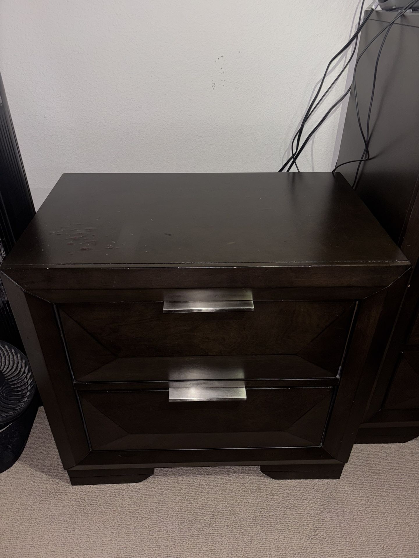 Set of Two Wood Cabinet Drawers