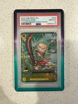 One Piece Card Game Zoro Championship PSA 10