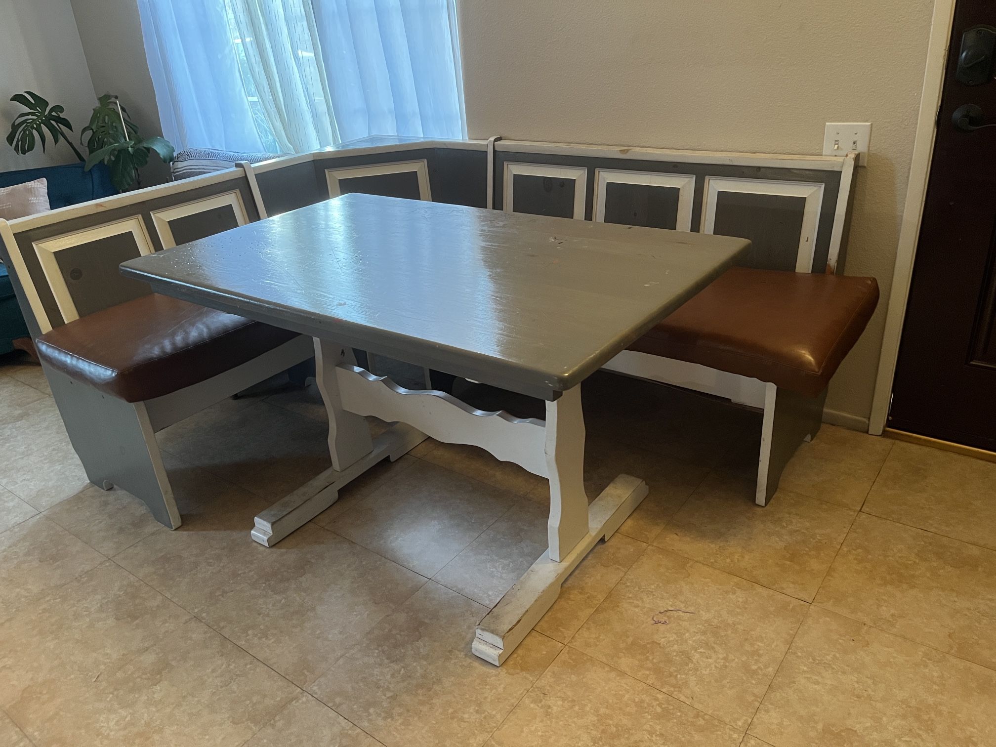 Dining Table Breakfast Nook Solid Wood