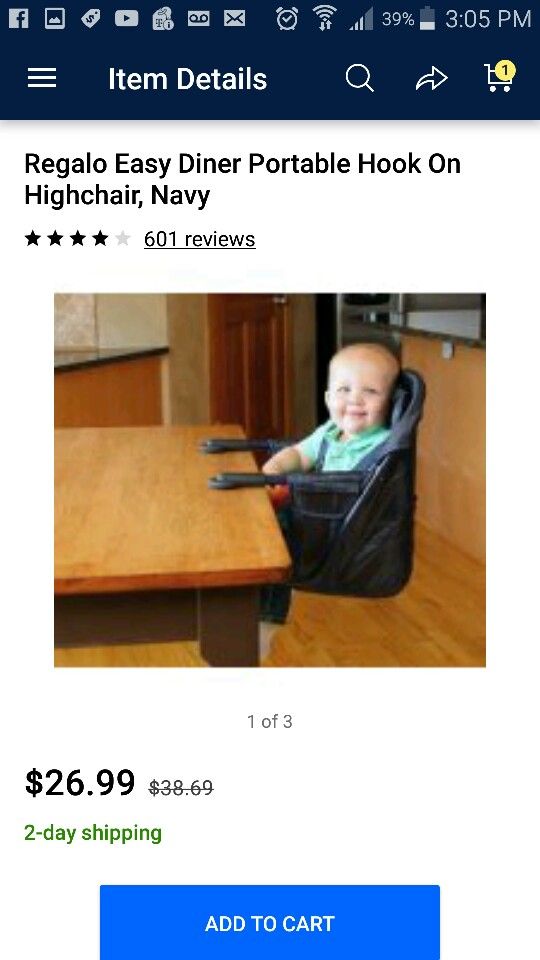Brand new attachable portable high chair