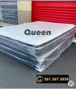 Queen Mattress Set PillowTop – Brand New –  Same Day Delivery Available 🚚