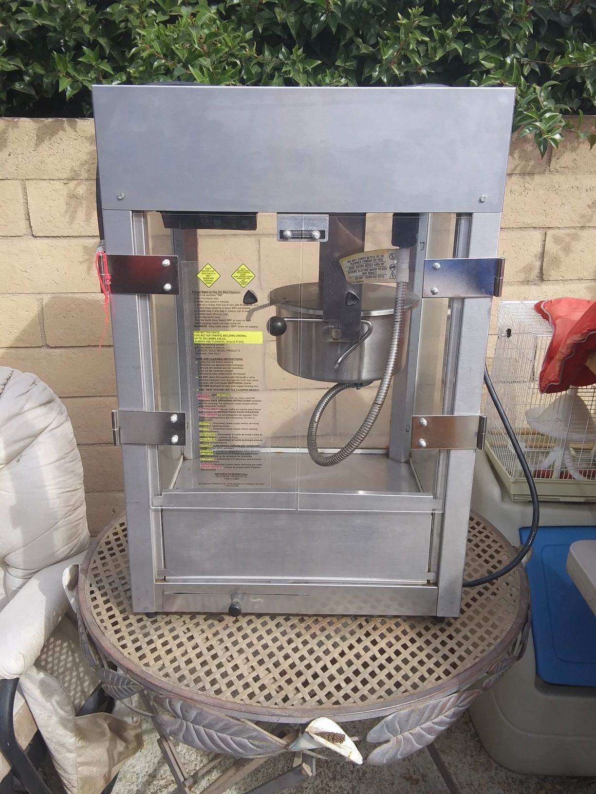 POPCORN MACHINE Commercial. Works Good