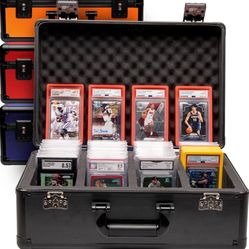 SLAB ARMOR 4 Row Graded Card Storage Box PSA Slab Case For Graded cards Hold 160+ Slabs Graded Card Case PSA Graded Card Storage Sports Baseball Card 