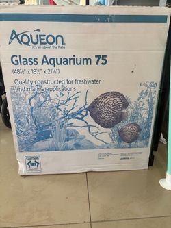 Glass aquarium 75 gallon