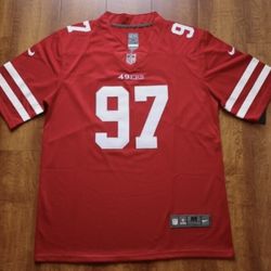 49ers Bosa 97 Red Jersey Men And Women (Fully Stitched) Small To 3X