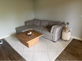 8x10 Geometric Rug - White/Grey